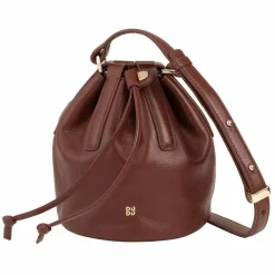 Best DuDu Filicudi Beuteltasche Leder 14 cm coffee brown