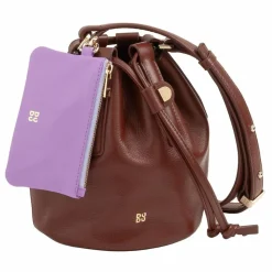 Best DuDu Filicudi Beuteltasche Leder 14 cm coffee brown