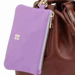 Best DuDu Filicudi Beuteltasche Leder 14 cm coffee brown