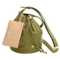 Best DuDu Filicudi Beuteltasche Leder 14 cm olive