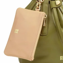 Best DuDu Filicudi Beuteltasche Leder 14 cm olive
