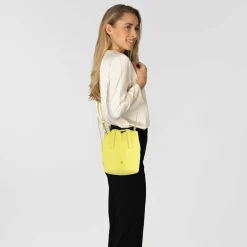 DuDu Beuteltaschen|Umhängetaschen<Filicudi Beuteltasche Leder 14 cm citrus yellow