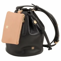DuDu Filicudi Beuteltasche Leder 14 cm black