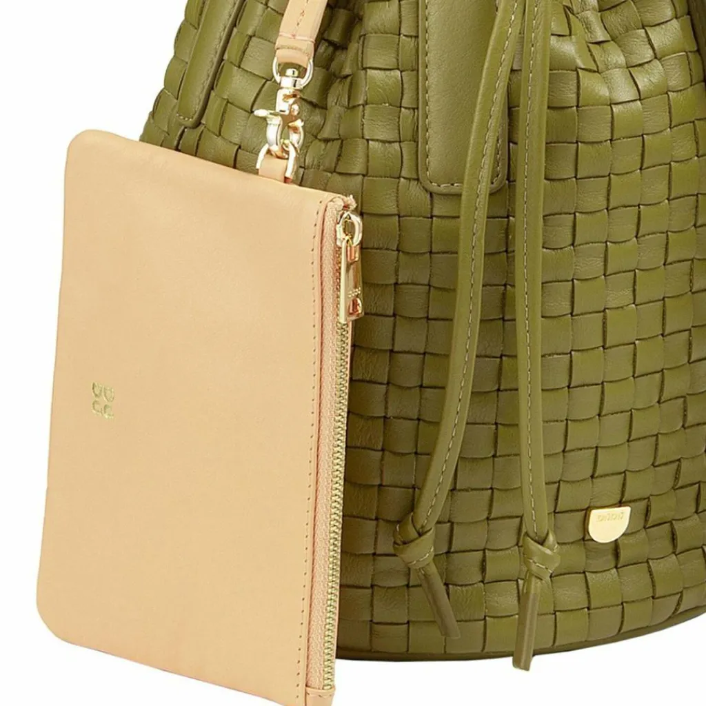 Best DuDu Filicudi M. Beuteltasche Leder 19 cm olive