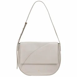 DuDu Schultertaschen|Henkeltaschen<Formentera Schultertasche Leder 34 cm pearl grey