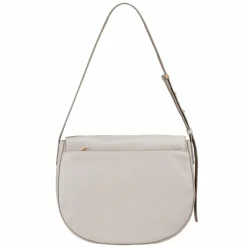 DuDu Schultertaschen|Henkeltaschen<Formentera Schultertasche Leder 34 cm pearl grey