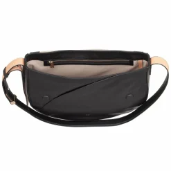 DuDu Schultertaschen|Henkeltaschen<Formentera Schultertasche Leder 34 cm black rose