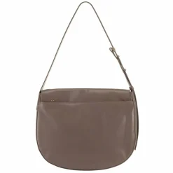 Outlet DuDu Formentera Schultertasche Leder 34 cm taupe