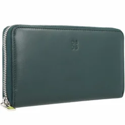 DuDu Herrengeldbörsen Querformat|Damengeldbörsen Querformat<Geldbörse Leder 19 cm mangrove