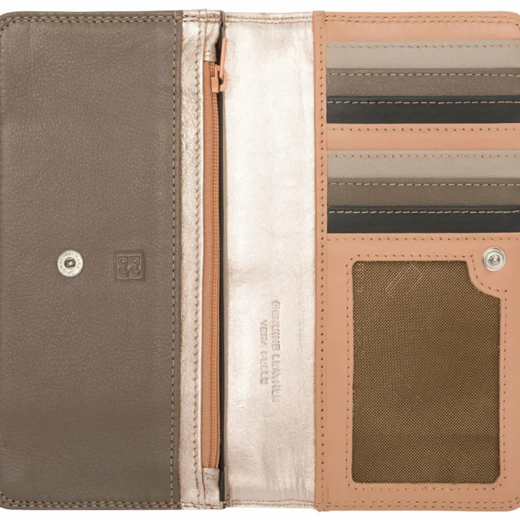 Damen DuDu Geldbörse Leder 17,5 cm