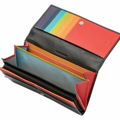 Best DuDu Geldbörse Leder 19 cm schwarz