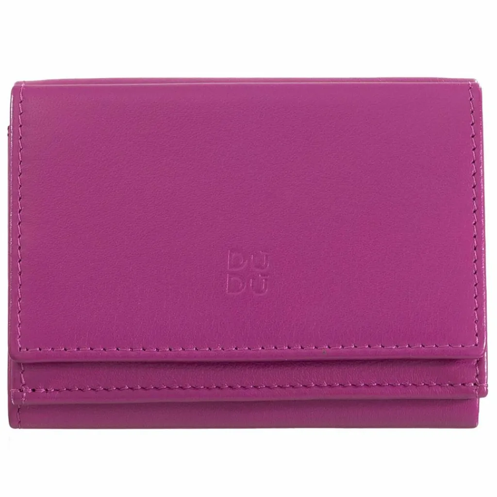 New DuDu Geldbörse Leder 10 cm fuchsia