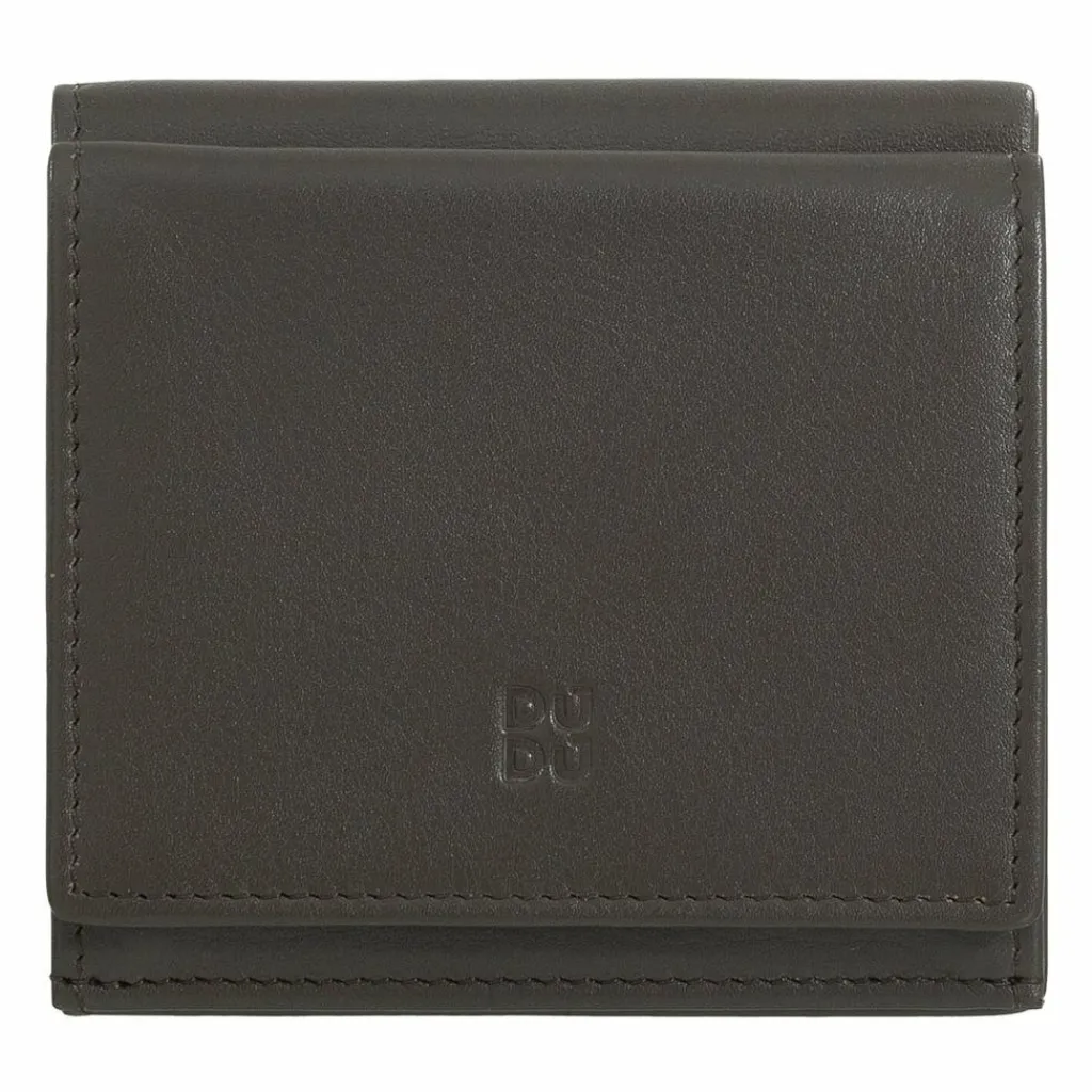 Clearance DuDu Geldbörse Leder 9,5 cm coffee brown