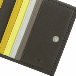 Clearance DuDu Geldbörse Leder 9,5 cm coffee brown