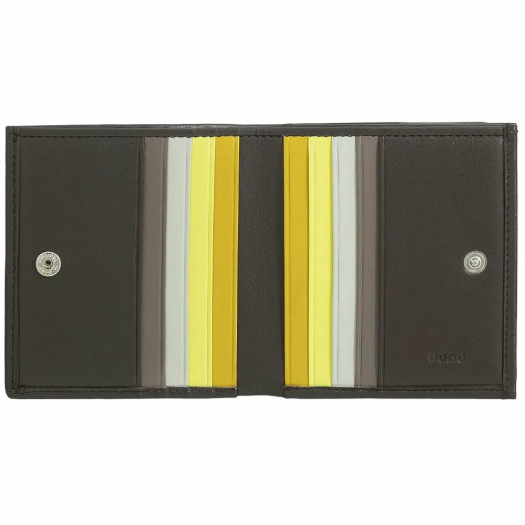 Clearance DuDu Geldbörse Leder 9,5 cm coffee brown