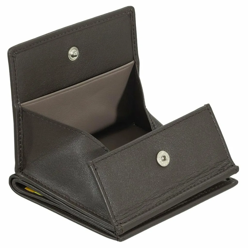 Clearance DuDu Geldbörse Leder 9,5 cm coffee brown