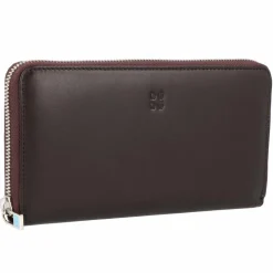 Hot DuDu Geldbörse Leder 19 cm dunkelbraun