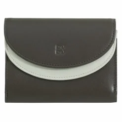 DuDu Damengeldbörsen Querformat<Geldbörse RFID Leder 13 cm coffee brown