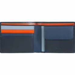 Hot DuDu Geldbörse RFID Leder 11 cm navy
