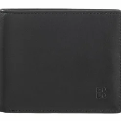 DuDu Herrengeldbörsen Querformat<Geldbörse RFID Leder 11 cm schwarz