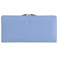 Outlet DuDu Geldbörse RFID Schutz Leder 19.5 cm pastellblau
