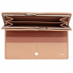 DuDu Damengeldbörsen Querformat<Geldbörse RFID Schutz Leder 19.5 cm puder rosa