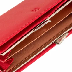 DuDu Damengeldbörsen Querformat<Geldbörse RFID Schutz Leder 19.5 cm flame red