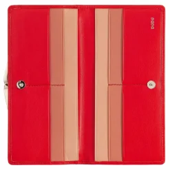 DuDu Damengeldbörsen Querformat<Geldbörse RFID Schutz Leder 19.5 cm flame red