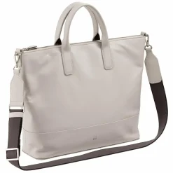 DuDu Shopper|Henkeltaschen<Halmahera Shopper Tasche Leder 40 cm pearl grey