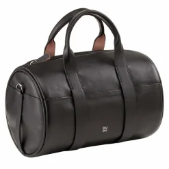 DuDu Henkeltaschen<Handtasche Leder 25 cm black rose