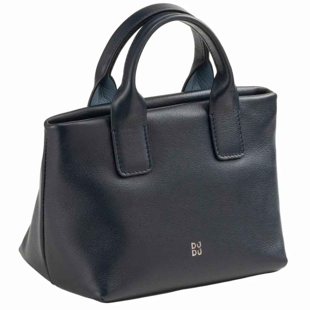 Sale DuDu Ibiza Handtasche Leder 22 cm navy
