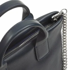 Sale DuDu Ibiza Handtasche Leder 22 cm navy