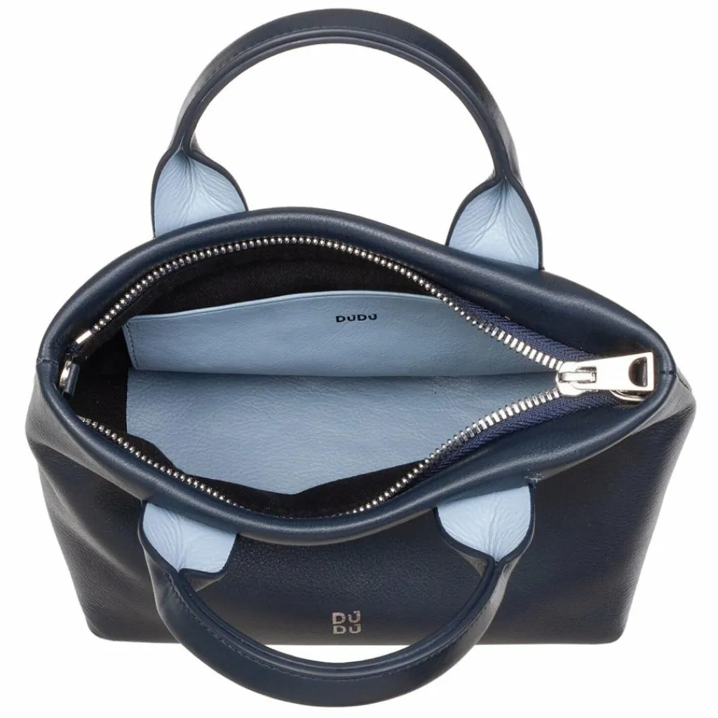 Sale DuDu Ibiza Handtasche Leder 22 cm navy