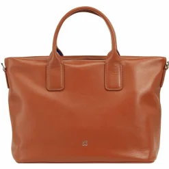 DuDu Henkeltaschen<Jaqueline Handtasche Leder 28 cm zimt
