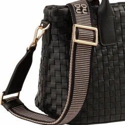 DuDu Shopper|Schultertaschen<Jaqueline Shopper Tasche Leder 28 cm black rose