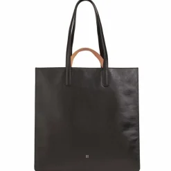 Best DuDu Madeleine Shopper Tasche Leder 40 cm schwarz