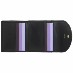 DuDu Damengeldbörsen Querformat<Malaita Geldbörse Leder 11 cm black-lavander