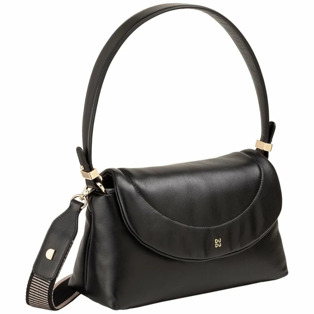 DuDu Schultertaschen<Melville Schultertasche Leder 29 cm black