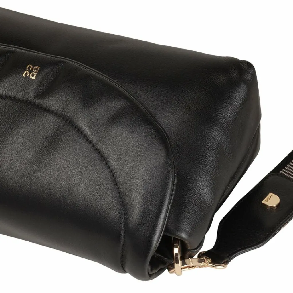 DuDu Schultertaschen<Melville Schultertasche Leder 29 cm black