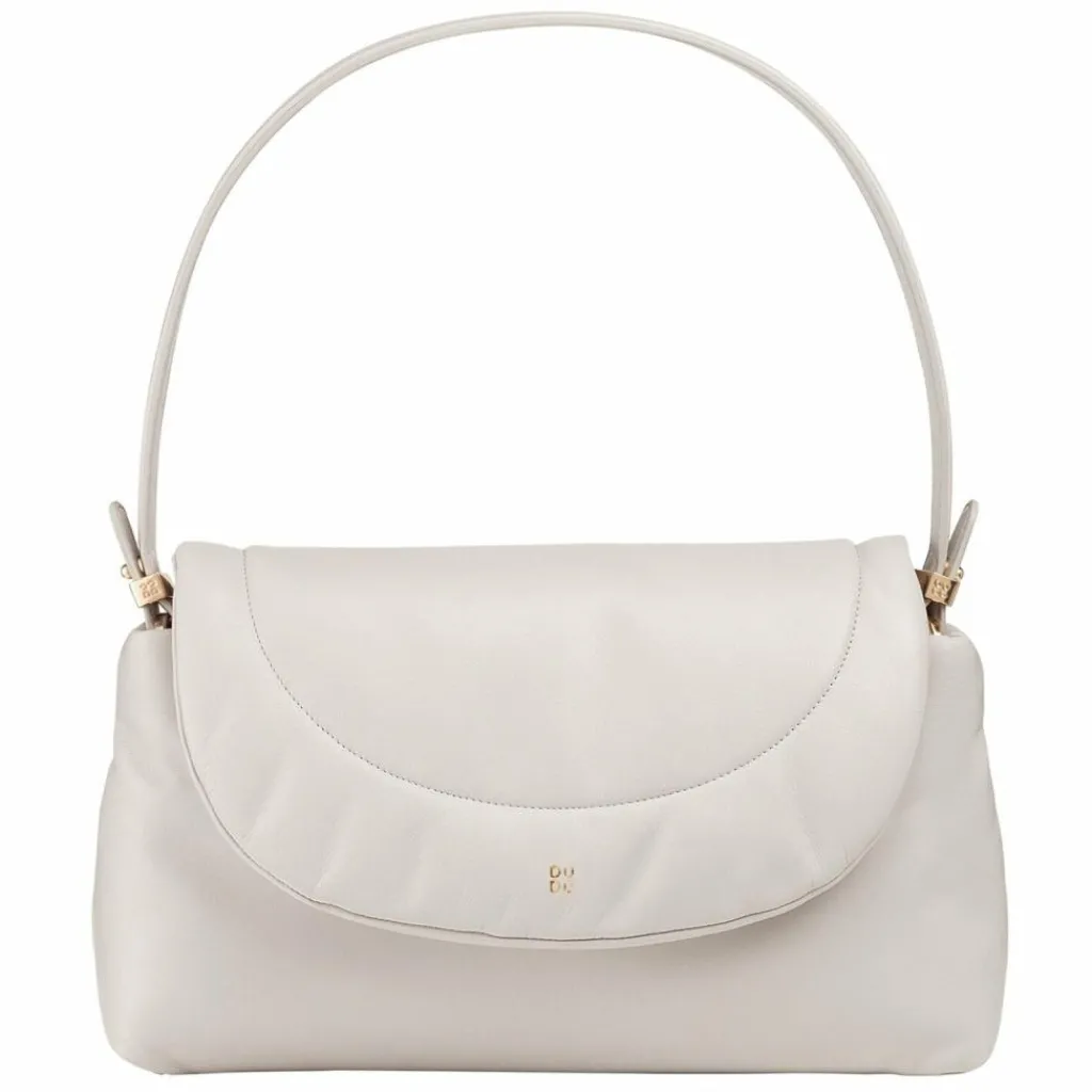 DuDu Schultertaschen<Melville Schultertasche Leder 31 cm pearl