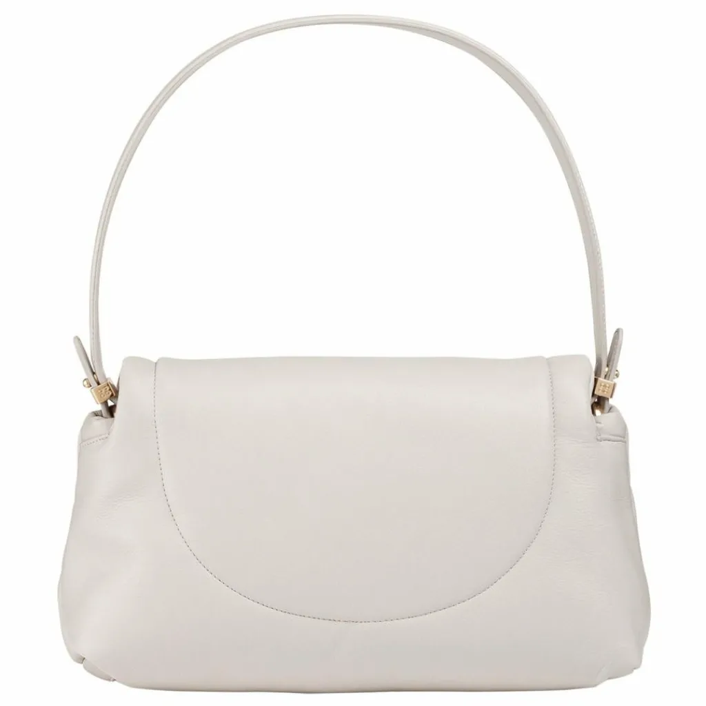 DuDu Schultertaschen<Melville Schultertasche Leder 31 cm pearl