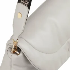 DuDu Schultertaschen<Melville Schultertasche Leder 31 cm pearl
