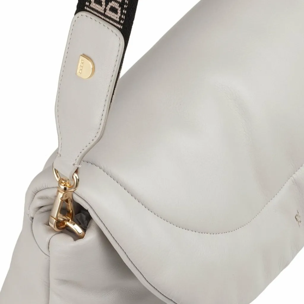 DuDu Schultertaschen<Melville Schultertasche Leder 31 cm pearl