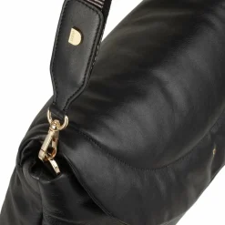 DuDu Schultertaschen<Melville Schultertasche Leder 31 cm black