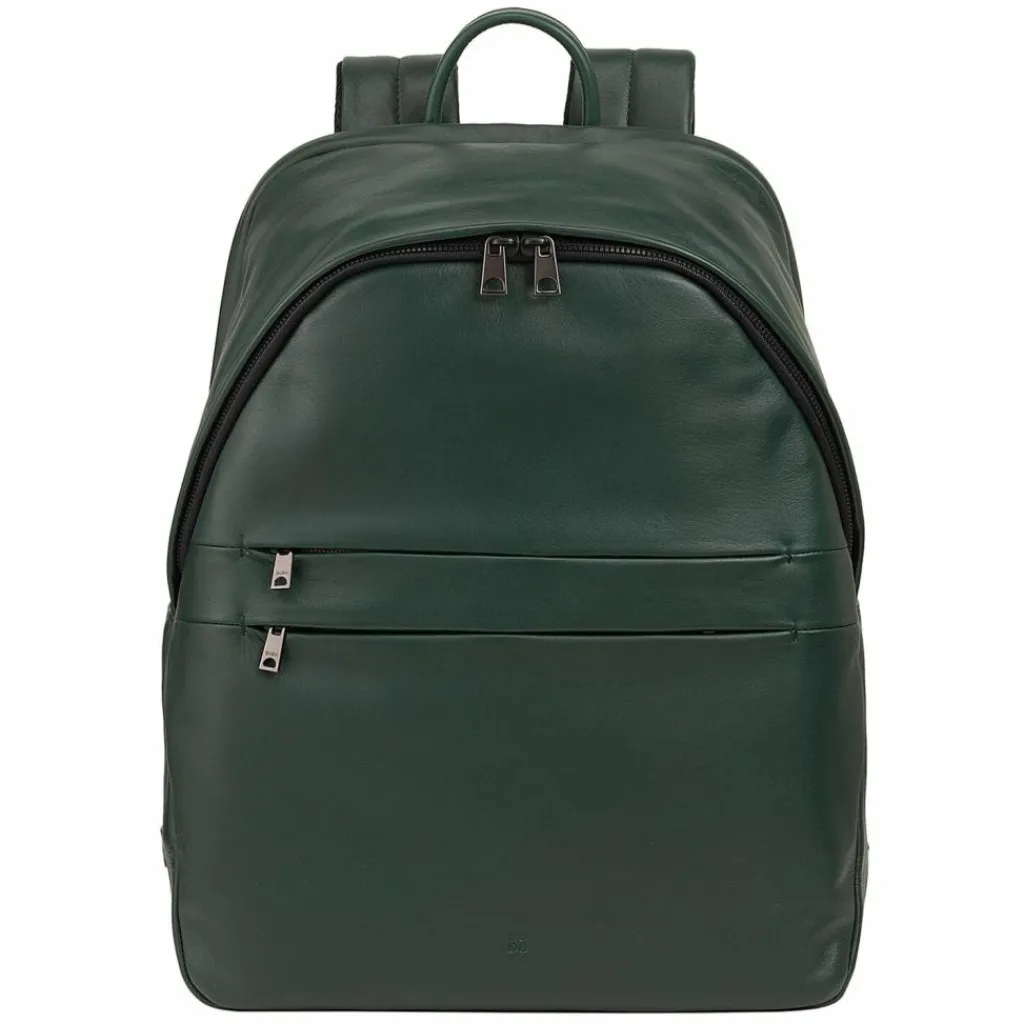New DuDu New York Daypack Leder 41 cm Laptopfach mangrove