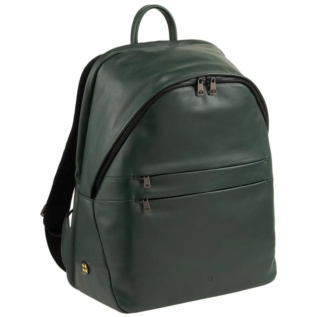 New DuDu New York Daypack Leder 41 cm Laptopfach mangrove