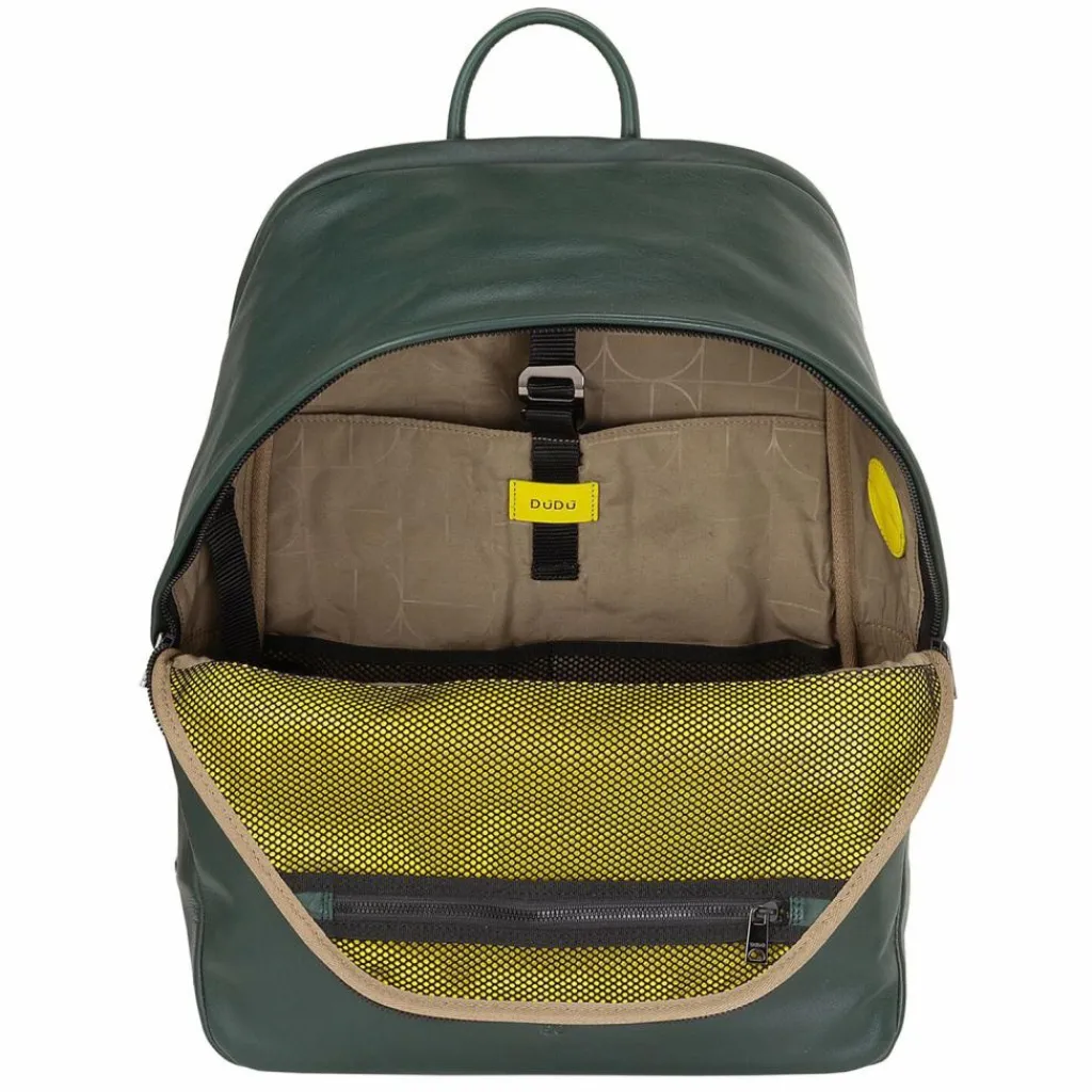 New DuDu New York Daypack Leder 41 cm Laptopfach mangrove
