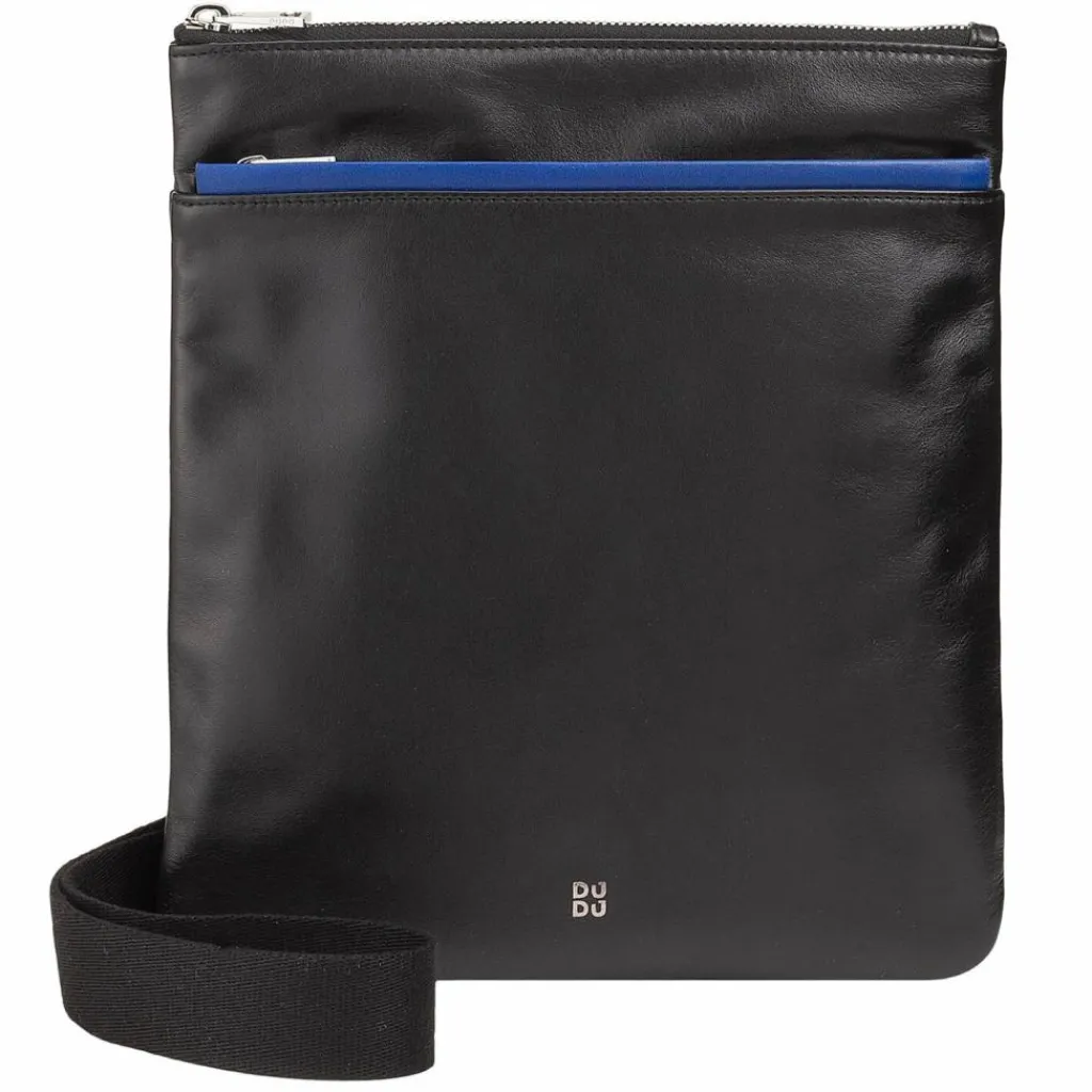 DuDu Umhängetaschen<Panay Umhängetasche Leder 24 cm schwarz