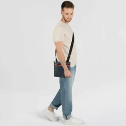 Best DuDu Panay Umhängetasche Leder 24 cm navy