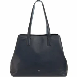 DuDu Pauline Shopper Tasche Leder 36 cm navy